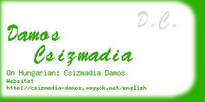 damos csizmadia business card